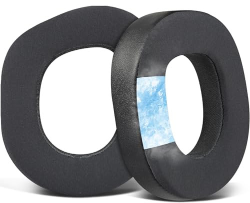 SOULWIT Cuscinetti Auricolari in Gel Refrigerante Ricambio per Turtle Beach Stealth 700 Gen 3 (700 Gen3) Wireless Gaming Headset, Padiglioni Cuffie con Tessuto di Seta di Ghiaccio - Nero