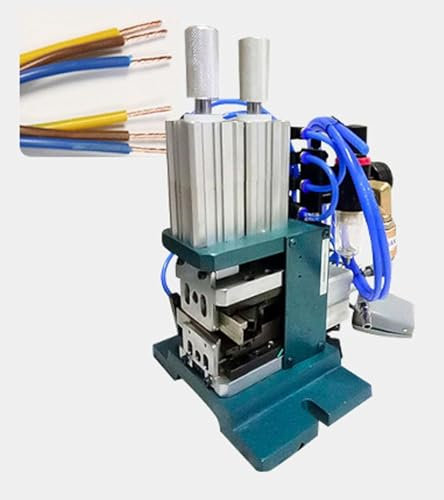 ZWQOZ Peladora de Cables neumática multinúcleo, peladora de Cables automática, peladora de Cables de Cobre Vertical for Reciclaje de Cables residuales.(C)