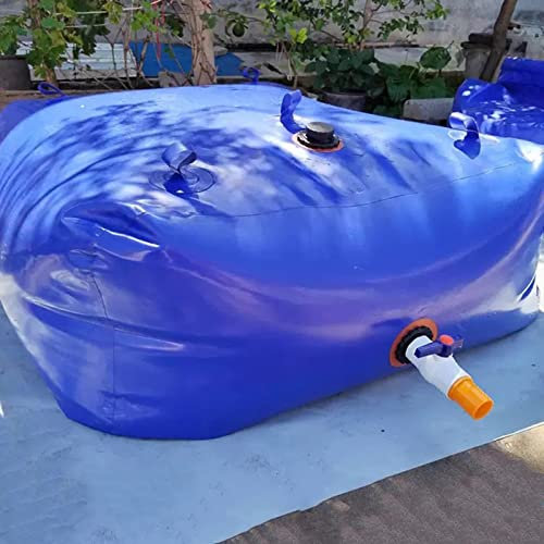 Wassersack Beutel Wasserbehälter Träger Wassertank, Große Wasserspeicherblase, Regenwasserbehälter-Sammelbeutel Für Wohnmobile/LKW/Gartenbewässerung, Notfall(1.3x0.8x0.96m/1000L/264gal)