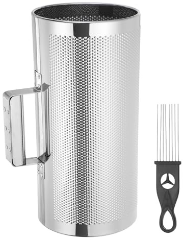 sourcing map Shaker Guiro en acier inoxydable 15,2 x 30,5 cm Instrument de percussion latine avec grattoir Outil d'entraînement musical Guiro en métal pour groupe Marteau de sable Performance