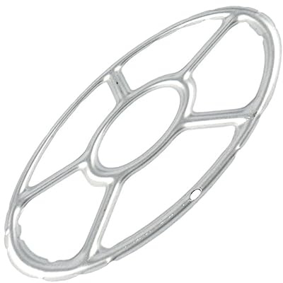 FUNOMOCYA Alliage Anneau Support Argenté en de Zinc Gaz Cuisinière, à Antidérapant Petite Casserole pour Cafetière, la Cuisine