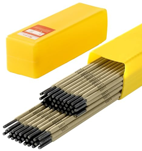 TECWELD E6011 Welding Rods 1/8 2.2LB - Carbon Steel Stick Electrodes with Low Spatter & Easy Slag Removal for ARC Welding, Home Repair, Construction