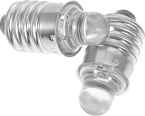 NOLITOY Bombilla para Linterna LED Mini E10 3v, Repuesto de 2 Piezas, Base de Rosca, Fácil de Retirar, para Linternas y Juguetes