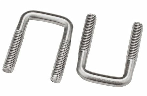 Abrazaderas en U cuadradas M10, pernos en U de ángulo recto y abrazaderas de tubo de acero inoxidable 304 de alta resistencia, paquete de 2, abrazaderas de tubería(M10*60 * 150)