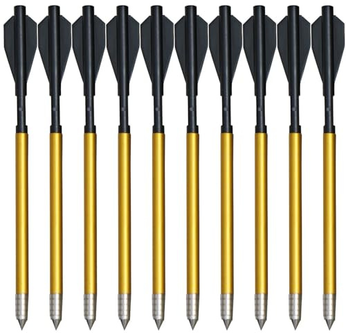 YAK Archery Mankung Sobek - Pernos para ballesta (10 unidades, 6,5 pulgadas)