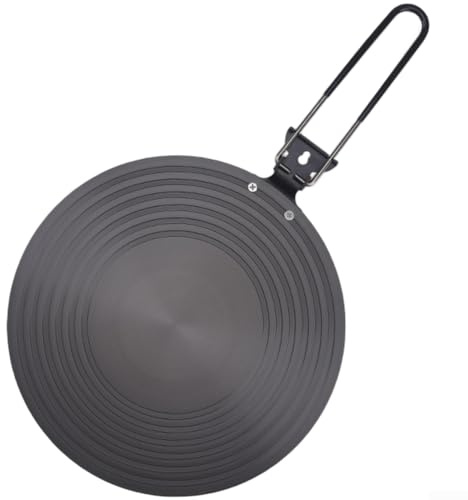 Aluminum Stove Heat Spreader Plate for Gas Burners Featuring Even Heat Distribution and Dual Sided Anti Skid Design for Stable Cookware Placement (P)