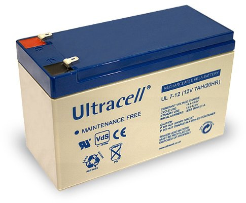 Wentronic Blei-Akku (Ultracell) 12 V, 7 Ah (Faston 187-4,8mm )