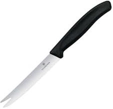 Victorinox Küchenmesser Käse und Wurstmesser 11 cm, Schwarz, 5.0933