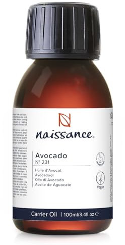 Naissance Olio di Avocado Vergine (No. 231) 100ml - Naturale e Vegano- Idratante Naturale per Corpo, Viso, Mani e Capelli