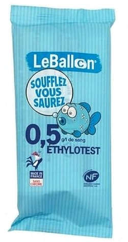 Alkoholtestgerät entspricht NF X 20702 – Lot de 40
