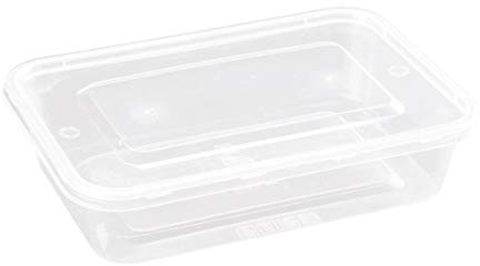 Fiesta Contenedor de plástico para microondas - 500 ml con tapas (caja 250)