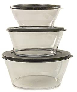 Tupperware Clear Collection 2,4 L +1,3 L + 990ml schwarz