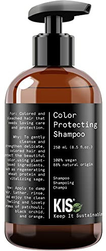 KIS Green Color - Shampoo - 250ml - gefärbtes & gebleichtes Haar - 100% Vegane Rezeptur - sulfatfrei