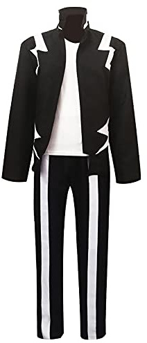 My Hero Academia Kaminari Denki Costume Cosplay Uniforme Abiti Scuola Uniforme Abiti Halloween Partito Costume T-Shirt Giacca Pantaloni Completo Set Completo, Kaminari Denki, S