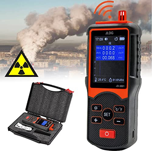 GGMWDSN Compteur Geiger Portatif DéTecteur de Rayonnement NucléAire DosimèTre DéTecteur de Rayonnement Testeur de Rayons X Beta Gamma DéTecteur de Radioactivité (Noir