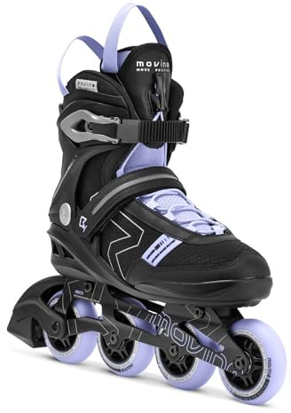 Movino Cruzer B4 Patines En Línea para Hombres Y Mujeres Ajustables para Adultos Patines De Fitness Urbanos con Cordón Rápido Y Elementos Reflectantes