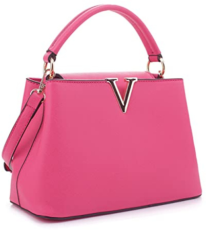 EVVE Damen kleine Umhängetasche, klassisch, mit Tragegriff oben, modische Crossbody-Handtaschen mit Schultergurt