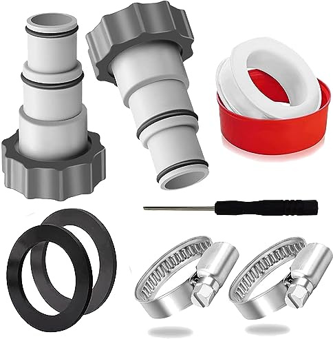 hufhnwso Pool Schlauch,Poolschlauch 38mm Verbinder,Poolschlauch Adapter 32 Auf 38,Schlauchverbinder 38mm,Intex Schläuche Für Intex Pool,Wasserhahn Adapter Gartenschlauch