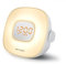 MUSE ML-198 CR Lichtwecker Radio: FM PLL Radio mit Naturklängen, Doppelalarm, LED-Beleuchtung und Dimmfunktion - Wecker mit Aufwachlicht und Farbwechsel
