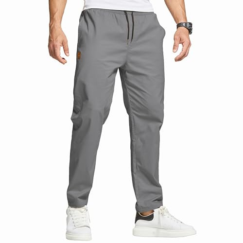 ZOXOZ Herren Cargo Chino Hose Freizeithose Herren Jogginghose Herren Baumwolle Elastische Taille mit Taschen
