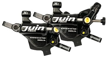 Juin M1 Hybrid Hydraulic Disc Brake Caliper, Mechanical/Hydraulic Disc Brake Kit, Black