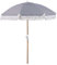 newgarden - Sombrilla de Tela y Flecos para Exterior, Playa, Jardin Ø 220 cm Plegable. Estructura de Acero Inoxidable Altura Ajustable para la Terraza y el Balcón (Azul Marino)
