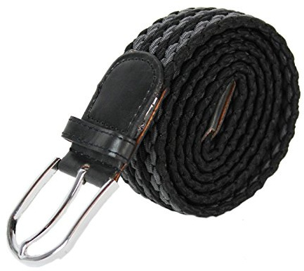 Glamexx24 Elastischer Gürtel Stoffgürtel Unisex: Stretchgürtel Geflochtener Dehnbarer Gürtel für Damen und Herren, Breite 3.5cm Länge 90cm bis 120cm