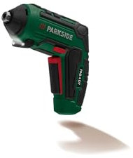 PARKSIDE Atornillador inalámbrico 4 V PAS 4 D7, con cable de carga USB, atornillador taladro a batería