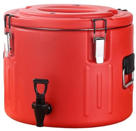 N/A Dispensador de bebidas de acero inoxidable para el hogar con grifo, cubo dispensador de bebidas frías y calientes aislado, para acampar en reuniones familiares de fiestas, 80L