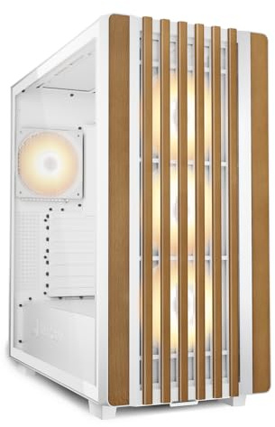 Sharkoon Rebel C70g Rgb Full Tower Bianco, Legno (sharkoon Rebel C70g Rgb Atx White Case)