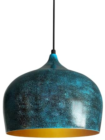 bamyum Kreis Küchenlampe Hängend Vintage Ø30 cm, Hängelampe Küche, Pendelleuchte Esstisch, Esszimmerlampe Ozean
