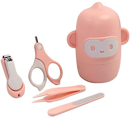 UPKOCH Nagelknipser Mit Flachem Kopf Und Abgerundeten Ecken Edelstahlspitze Für Schneiden Kleine Backen Zum Schutz Set Mit Lagerung Box Für Junge Mädchen Und Kleinkinder