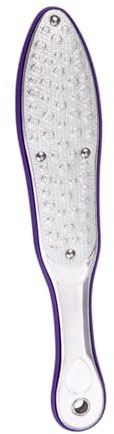 minkissy Lima para Pies de Acero Inoxidable Profesional, Removedor de Callos Ergonómico y Cómodo para Pedicura, Herramienta Doble Cara para Cuidado de Pies