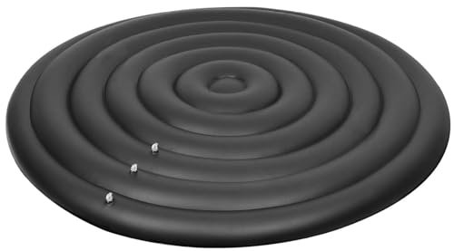Rachlicy Uppblåsbart bubbelpoolskydd 50 tum 62 tum 71 tum justerbart runt bubbelbadkar med 3 ventil 0,25 mm PVC-läckagesäkert isolerande hölje även för spa över marken pool, utan handtag