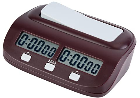 Dilwe PQ9907S Professional Chess Timer für Chinesisches Schach, Internationales Schach und, Countdown-Timer mit Alarm, Ideal für die Verwendung von Turnieren