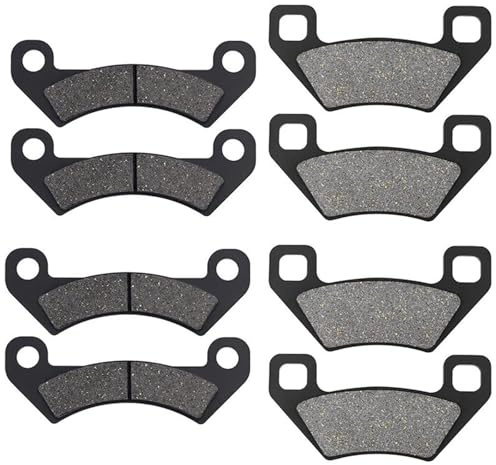 HYRHEV Plaquettes De Frein Avant Et Arrière Moto pour Side XUV 625i 825i 855D Gator Essence Diesel 2011 pour Artic Cat Wildcat 1000 4X Plaquettes de Frein pour Moto(Front Rear 4 Pair)
