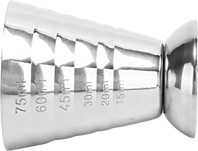 Acouto Stainless Steel Measuring Cup with Scale Multifunctional Cocktail Jigger Ounce Cup for Process The Made Wit Cocktail JiggerBar Measuring CupBar JiggerMeasuring JiggerBar Ounce