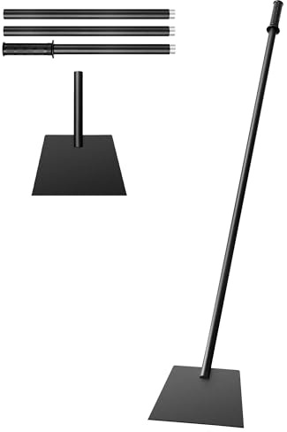 Bodkar Snow Shovel ice Scraper with Detachable Extension Pole, Adjustable 28.5–61in Handle, Large Blade for Snow & Ice Removal, Anti-Slip Grip, Multi-Purpose Outdoor & Survival Tool