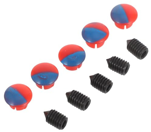 MAGICLULU 5 Stück Wasserhahn Abdeckkappen mit Heiß Kalt Indikator Universell für Küchen und Badarmaturen Einfache Montage Langlebiges Kunststoffzubehör