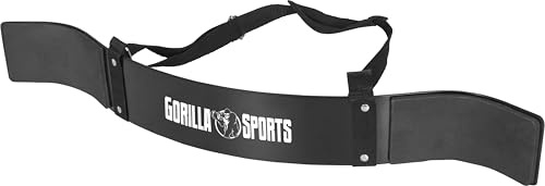 GORILLA SPORTS® Bizeps Isolator, verstellbar 32–57 cm, Stahl, Schwarz | Mit Neoprenpolstern und verstellbarem Nylongurt; Arm Blaster, Bizepstrainer, Armtrainer, Trizeps Isolator fürs Krafttraining