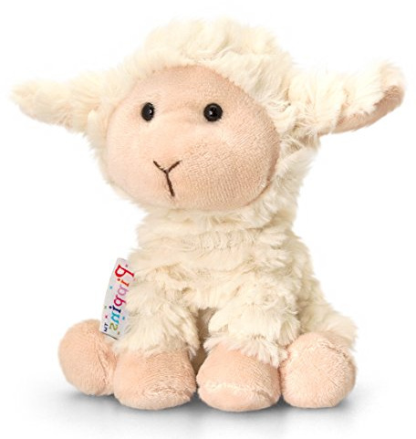 Lashuma Plüschtier Lamm Woolly, Weißes Schaf, Kuscheltier Pippins 14 cm