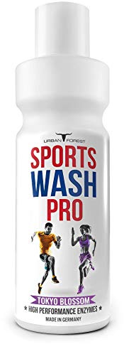 Detergente completo para exteriores, ropa deportiva y funcional con eliminador de olores, detergente para ropa deportiva, detergente deportivo de microfibra, Sports, Wash Pro, Urban Forest (1 L)