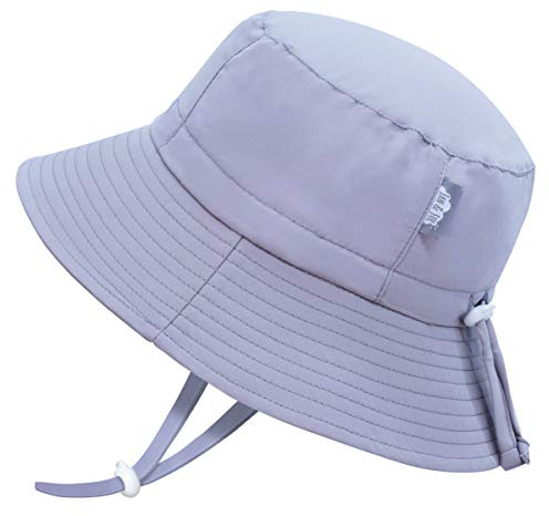 Jan & Jul Chapeau de Soleil à Godet pour Les bébés garçons avec la Protection Anti-UV(S: 0-6 Mois, Nuage Gris)