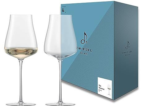 Zwiesel Glas Riesling Weißweingläser The Moment (2 Stk) | in Handarbeit mundgeblasenes Weinglas, elegante Tritan®-Kristallgläser für Weißwein