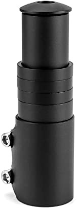 QWORK® Rehausse Potence de Guidon 124mm pour 28,6mm Potence - Rallonge Potence Velo en Alliage d'Aluminium