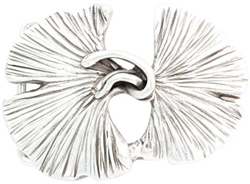BELTINGER Gürtelschnalle Ginkgoblätter 4,0 cm | Buckle Wechselschließe Gürtelschließe 40mm Massiv | Wechselgürtel bis 4cm