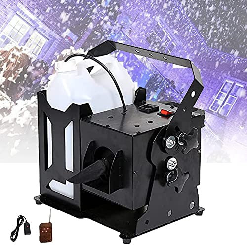 CHUNTIANMEI Schneemaschine, Professioneller Tragbarer Schneeflockenmacher Mit Fernbedienung, Perfekter Schneeflockeneffekt, Für Bühneneffekte, Weihnachten, Halloween, Hochzeiten, Partys,1500W