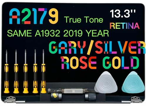 seven puppy (Gris sidéral) Écran LCD de Rechange Complet de 13,3 2560 x 1600 pour Air Retina 13 2020 A2179 EMC 3302 MVH22 MVH42 MVH52 MWTJ2 MWTK2 MWTL2