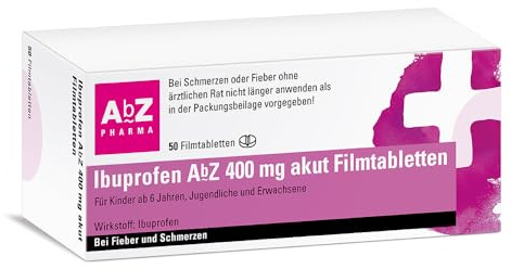 Ibuprofen AbZ 400 mg akut Filmtabletten, 50 St. Tabletten | Bei Fieber und Schmerzen