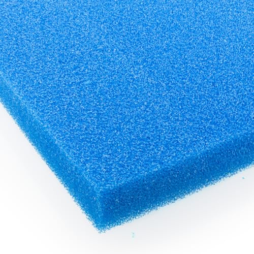Pondlife Filterschaum blau 100x100x3 cm PPI 20 mittel, Filtermatte Teich und Aquarium, zuschneidbar, zur optimalen Verwendung als Filtermedium in Teichfiltern